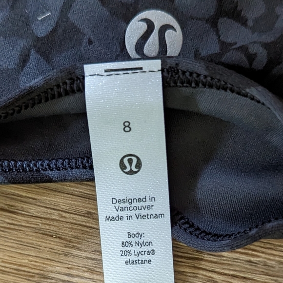 NWT Lululemon Align Tee Short Sleeve Top Black Cheetah Leopard Print Size 8 - Picture 5 of 5